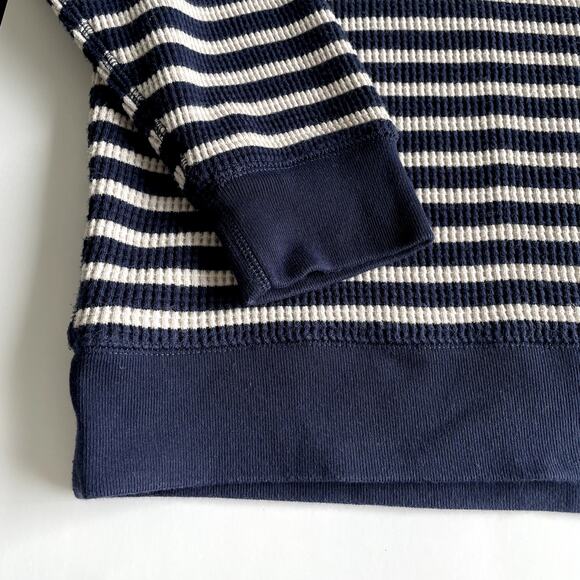 J.Crew Waffle Striped Sweatshirt Size M - Picture 7 of 16